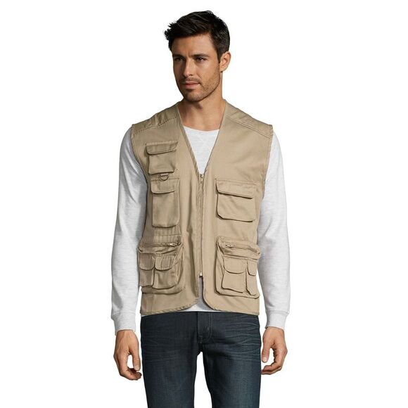 SOLS Wild Unisex Mens /Womens Full Zip Waistcoat Gilet /Bodywarmer Jacket Vest / - Picture 2 of 4